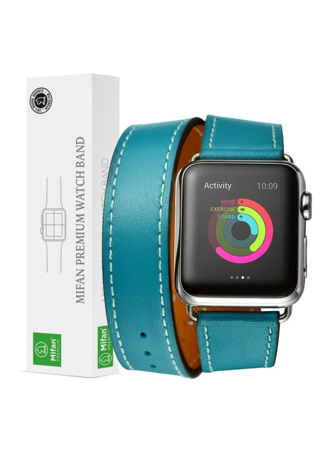 Mifan - Replacement Band For Apple Watch Series 1/2/3/4 44/42 mm Blue - Image 1