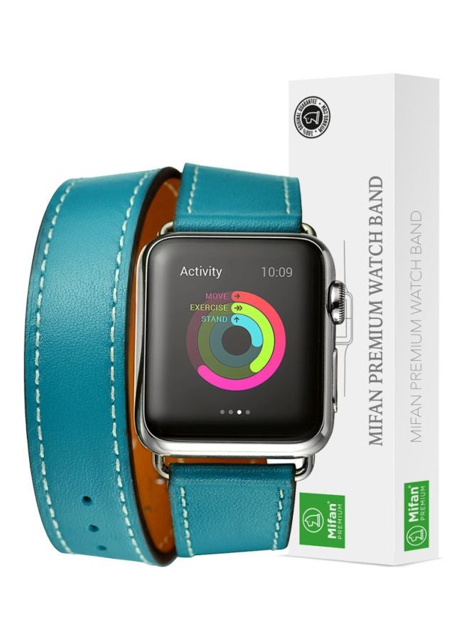 Mifan - Replacement Band For Apple Watch Series 1/2/3/4 40/38 mm Blue - Image 1
