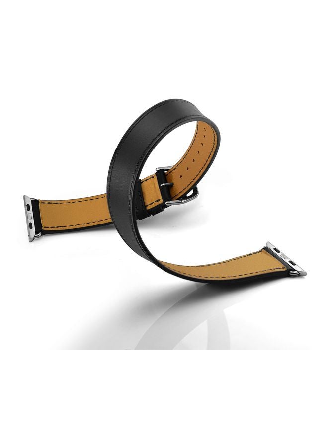 ميفان سوار بديل لسلسلة ساعات أبل 1/2/3/4 مقاس 42/44 مم أسود - Image 4