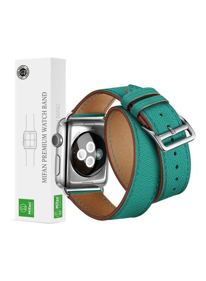 ميفان سوار بديل للساعة الذكية أبل سلسلة 1/2/3/4 مقاس 42 /44 مم أخضر - Image 5