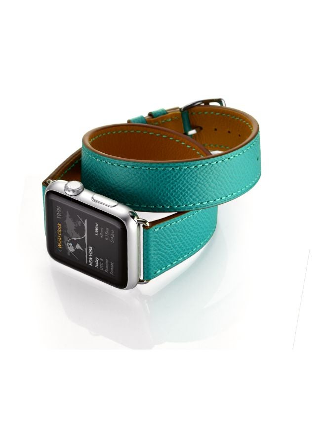 ميفان سوار بديل للساعة الذكية أبل سلسلة 1/2/3/4 مقاس 42 /44 مم أخضر - Image 4