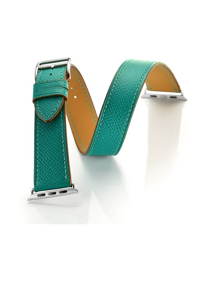 ميفان سوار بديل للساعة الذكية أبل سلسلة 1/2/3/4 مقاس 42 /44 مم أخضر - Image 3