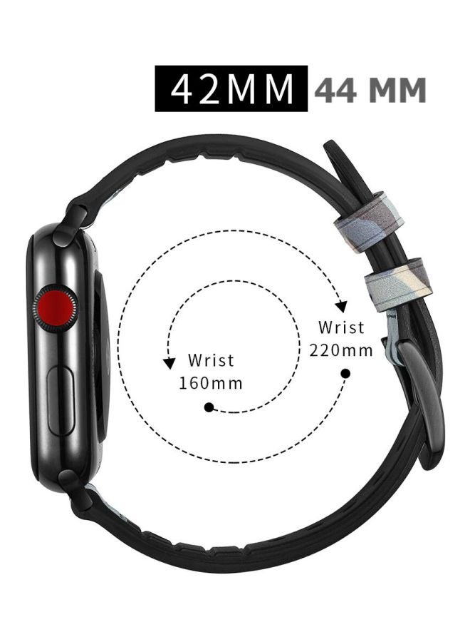 ميفان سوار بديل لسلسلة ساعات أبل 1/2/3/4 مقاس 42/44 مم أزرق مموه - Image 3
