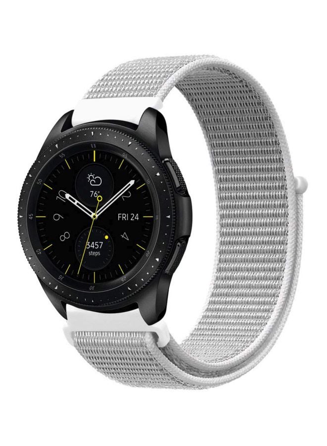 Mifan Replacement Nylon Band For Galaxy Watch/Huawei/Garmin/Fossil Smartwatch Seashell Silver - Image 2