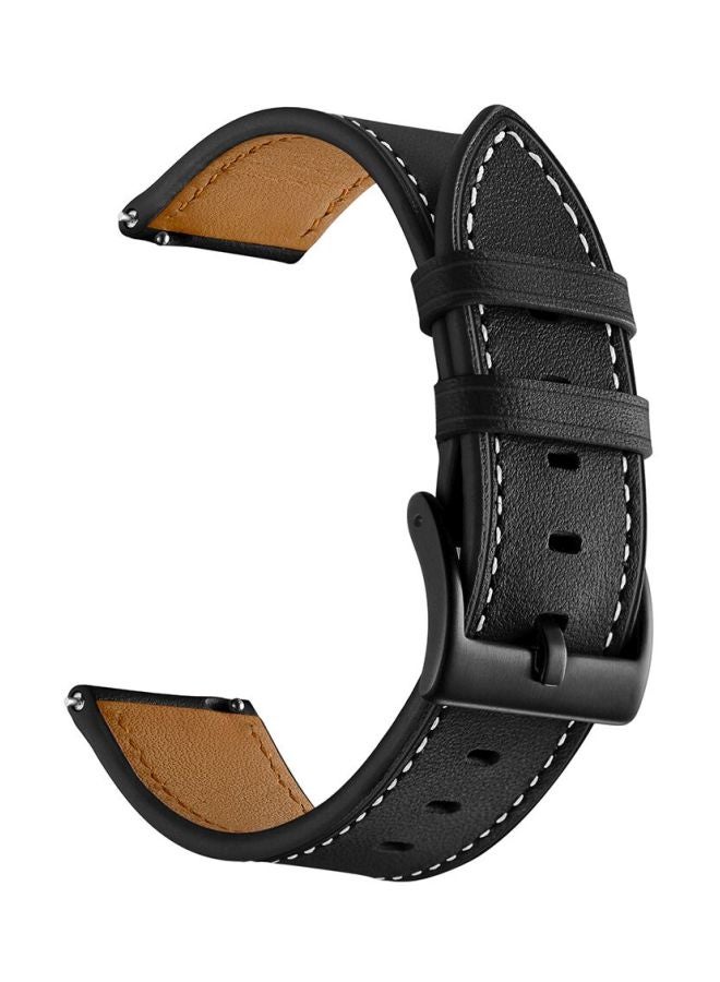Mifan - Replacement Leather Band For Smartwatch Black - Image 1