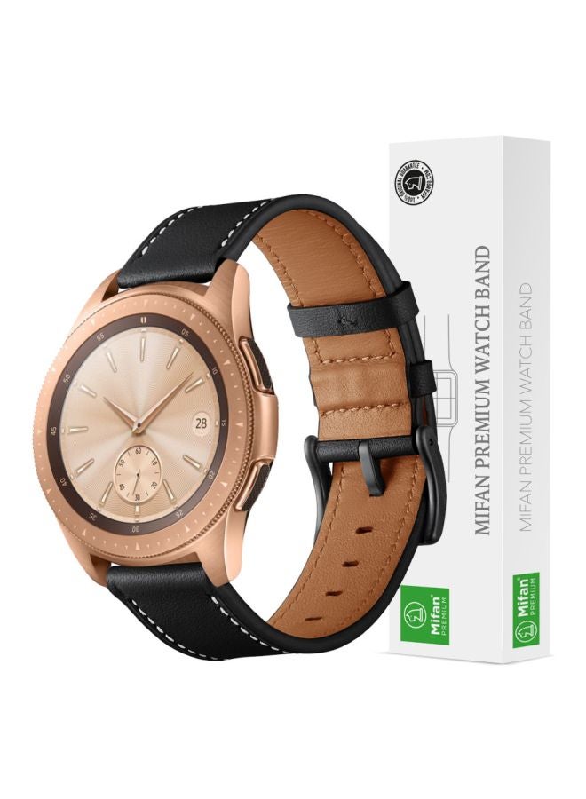 Mifan - Replacement Leather Band For Smartwatch Black - Image 1