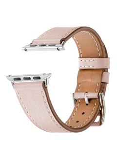 Replacement Leather Band For Apple Watch Series 1/2/3/4 40/38mm Light Pink