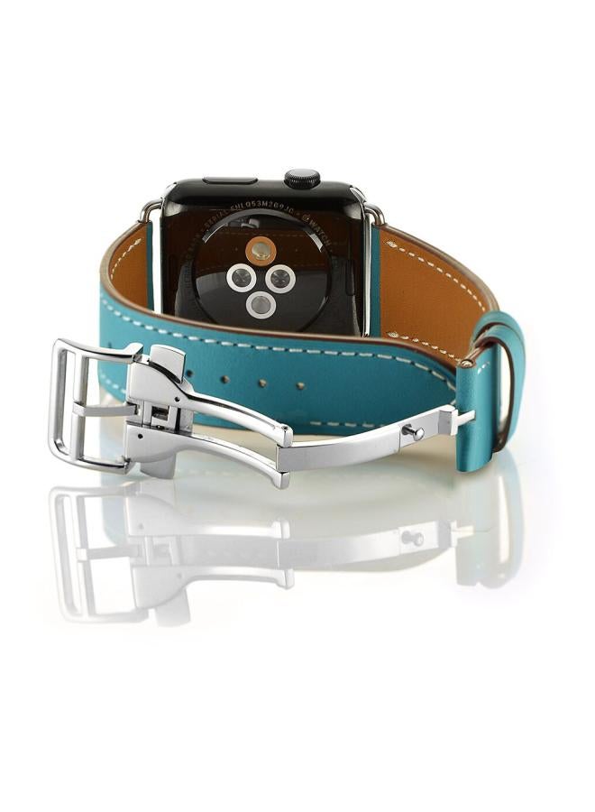 ميفان سوار بديل لسلسلة ساعات أبل 1/2/3/4 مقاس 42/44 مم أزرق - Image 2