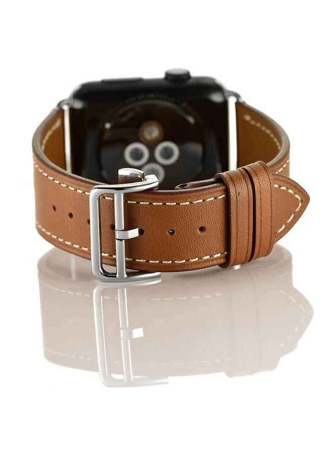 Mifan - Replacement Band For Apple Watch Series 1/2/3/4 40/38 mm Brown - Image 1