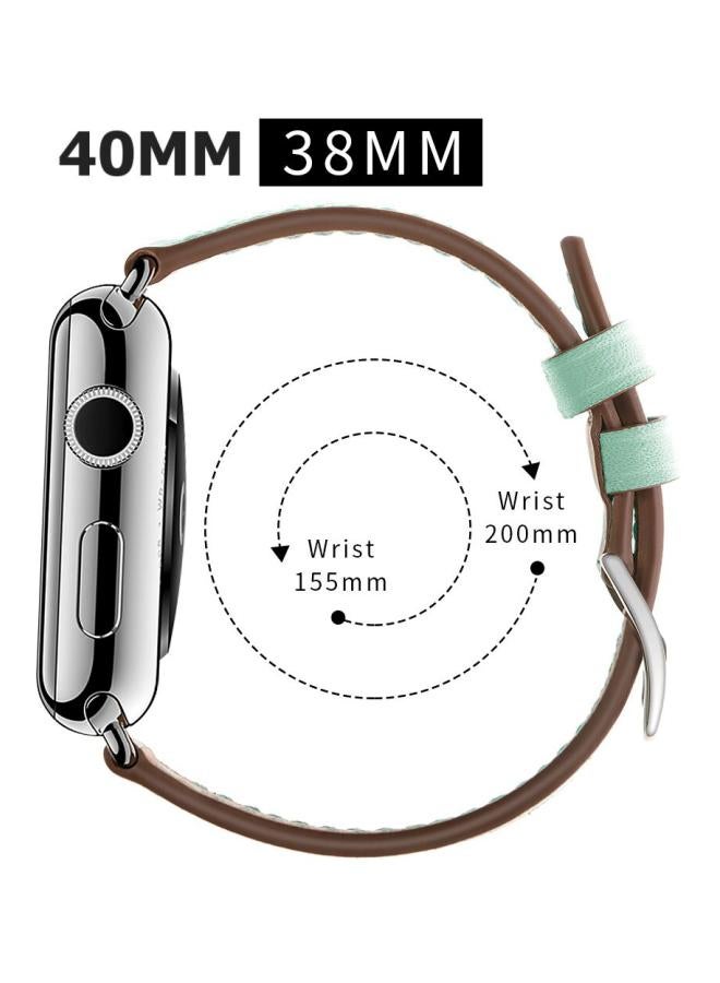 Mifan Replacement Band For Apple Watch Series 1/2/3/4 40/38 mm Light Green - Image 3