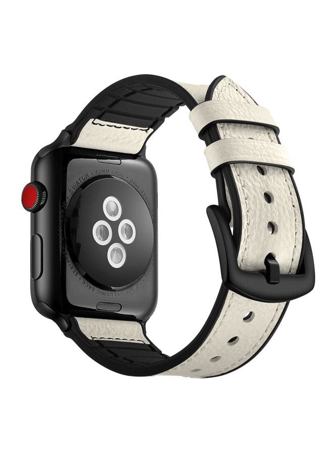 Mifan Replacement Strap For Apple Watch Series 1/2/3/4 44/42mm White - Image 2