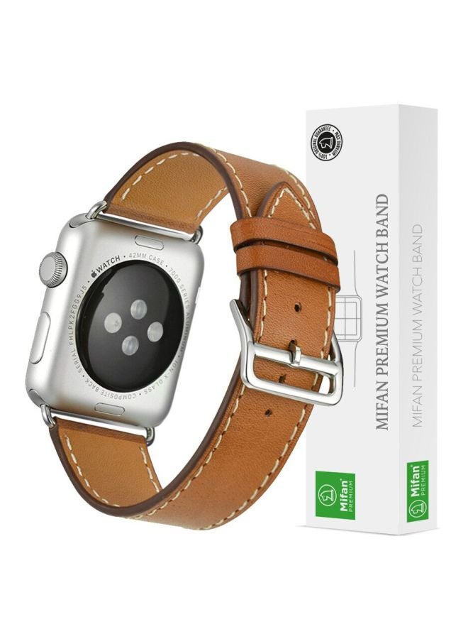 ميفان سوار بديل لسلسلة ساعات أبل 1/2/3/4 مقاس 38/40 مم بني - Image 1