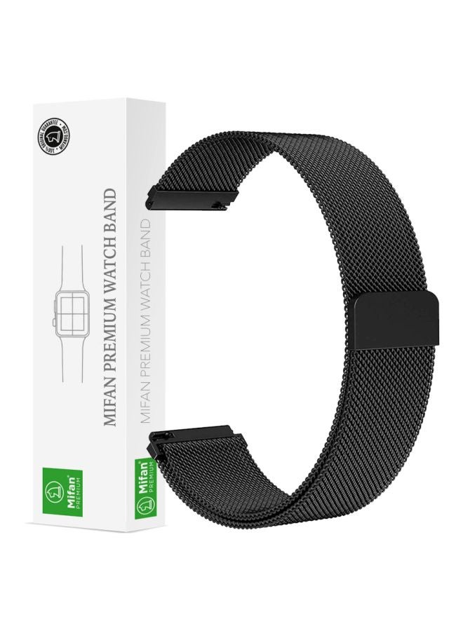 Mifan Replacement Band For Samsung/Huawei/Garmin/Fossil Smartwatch 22 mm Black - Image 2