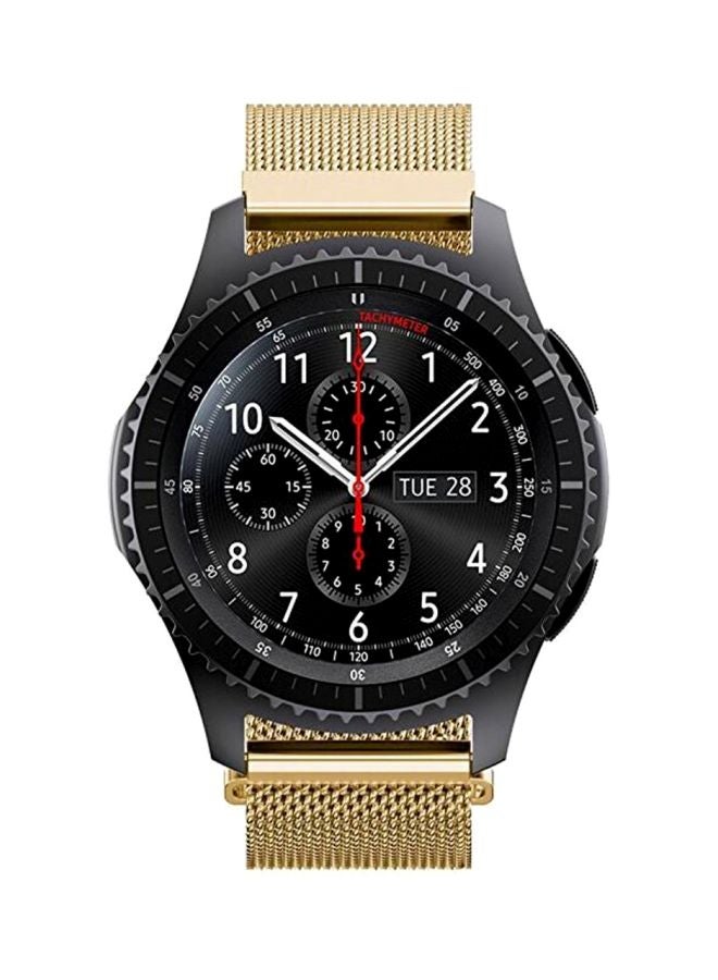 ميفان سوار بديل لساعة سامسونج\هواوي\فوسيل الذكية، قياس 22 مم ذهبي - Image 3