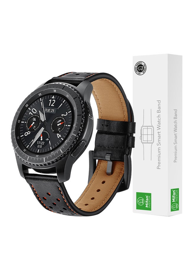 Mifan - Replacement Strap For Samsung/Huawei/Garmin/Fossil Smartwatch 22 mm Black - Image 1