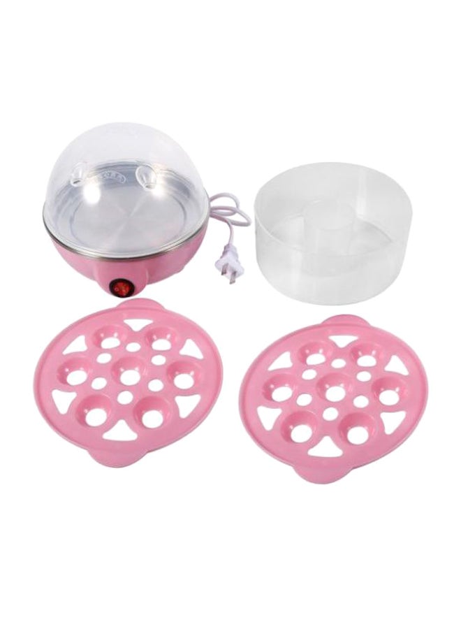 Double-Layer Electric Eggs Boiler Cooker Pink 6x6x8.7inch  - Image 1