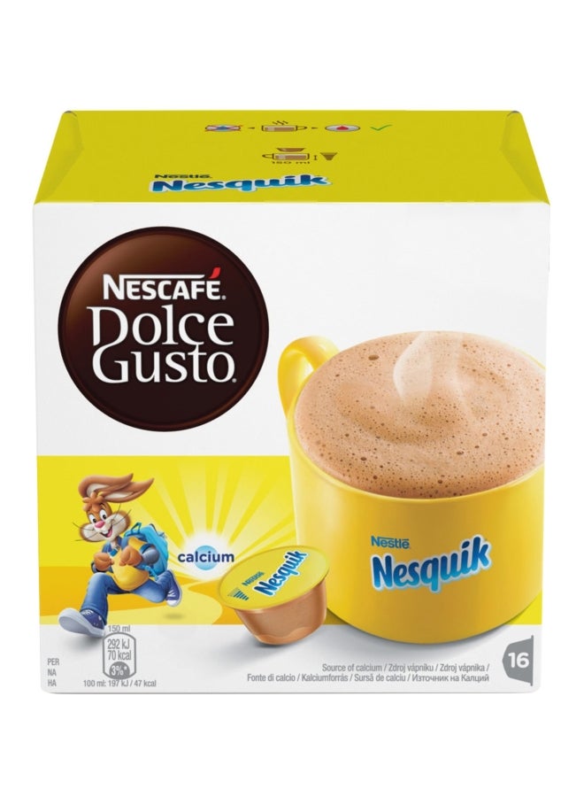 Nescafe Nesquik Coffee Capsules Nesquick 256grams Pack of 16  - Image 1