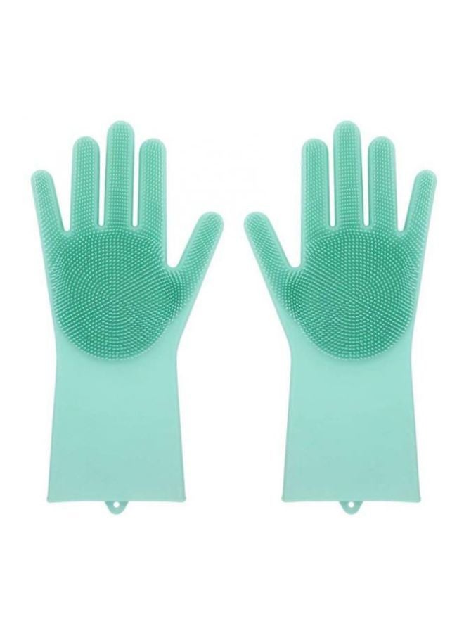 Pair Of Magic Cleaning Gloves Green - Image 1