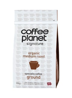 Coffee Planet Organic Medium Roast Coffee Ground 250grams 