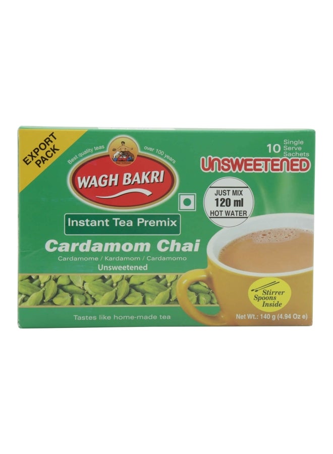 WAGH BAKRI Unsweetened Instant Tea Premix Cardamom Chai 140grams  - Image 1