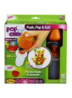 Push, Pop And Eat! Slicer Orange/White/Clear