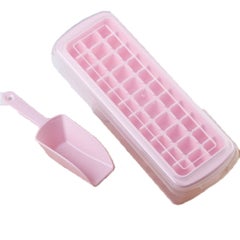 Sharpdo Ice Cube Tray With Scoop Pink 
