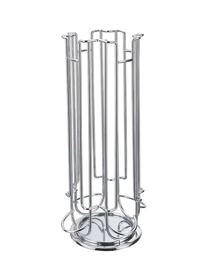 Coffee Capsule Holder Silver 14x14x33cm