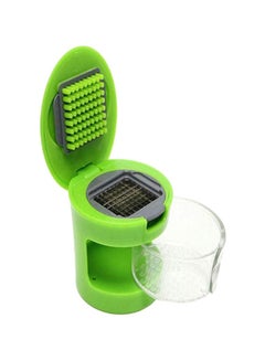 Garlic Press Slicer Green 7.4 x 6.3 x 6.8cm