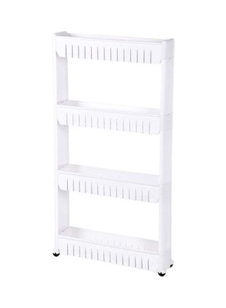 4 Layer Slide Storage Rack With Wheels White 102x12.5centimeter - v1563169241/N27797399A_1