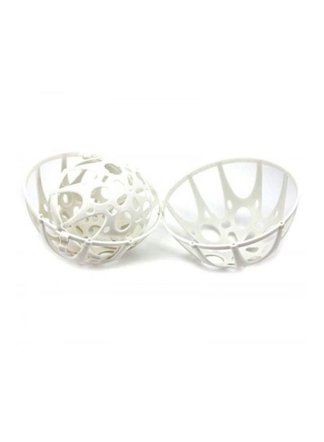 Plastic Washing Ball Basket White 17cm - Image 3