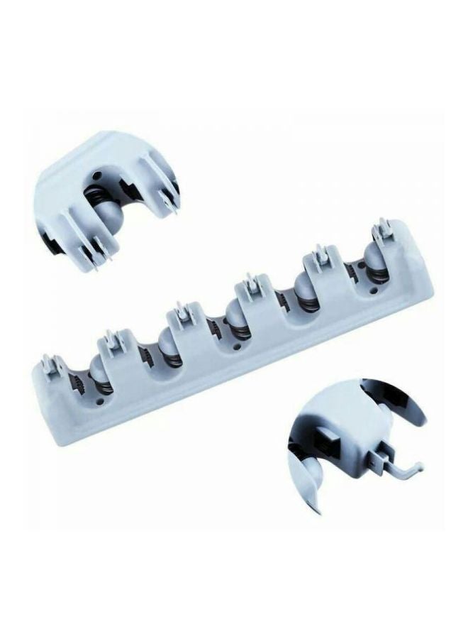 Generic Broom Holder And Sanitary Ware Tool Organizer Grey  - Image 2