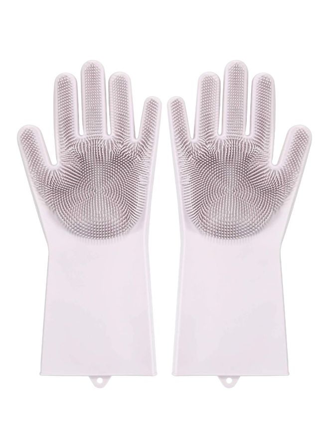Set Of 2 Cleaning Gloves Pink 35.5x15.5cm