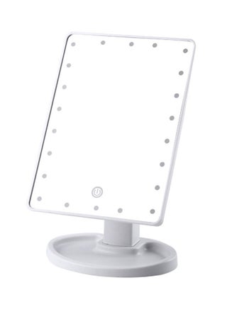 22 LED Light Square Multi-Function Makeup Mirror White - v1563173210/N27061667A_1