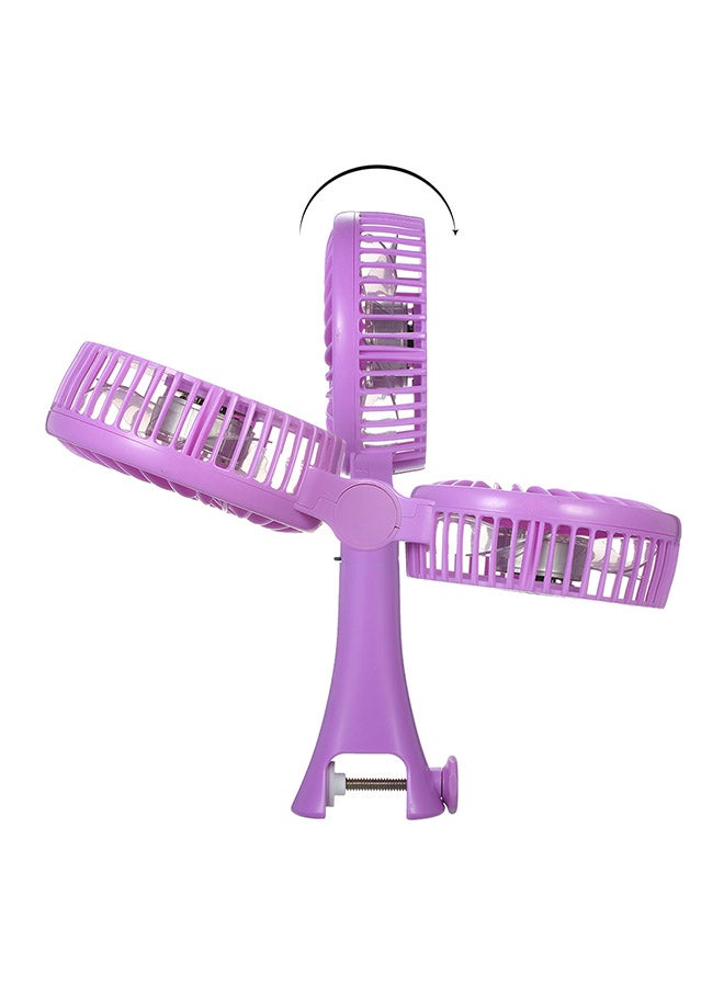 نانوم مروحة محمولة باليد وقابلة للشحن ومزوّدة بمنفذ USB 19121 أرجواني - Image 3