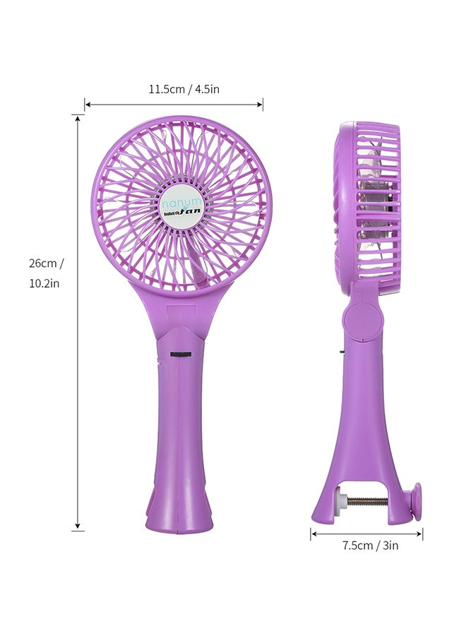 نانوم مروحة محمولة باليد وقابلة للشحن ومزوّدة بمنفذ USB 19121 أرجواني - Image 2