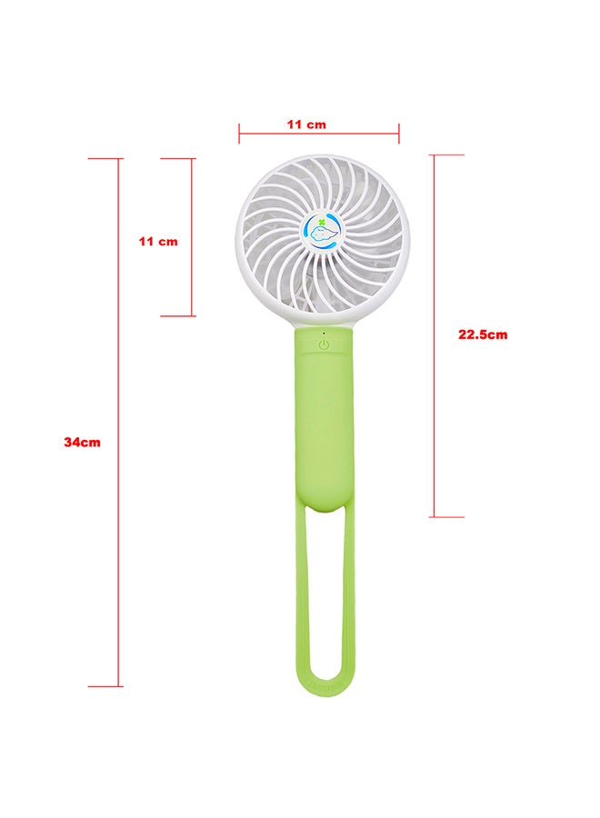 مروحة محمولة يتم توصيلها عبر USB 18415 أخضر/أبيض - Image 2