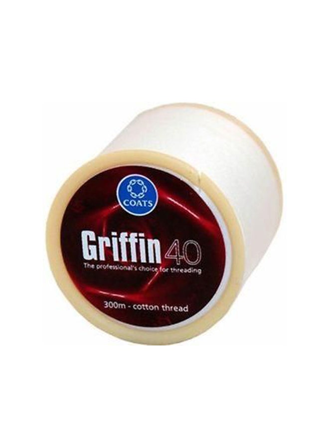Griffin Cotton Thread White 300meter