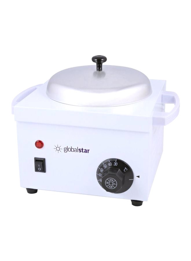 Global Star Wax Heater White/Silver