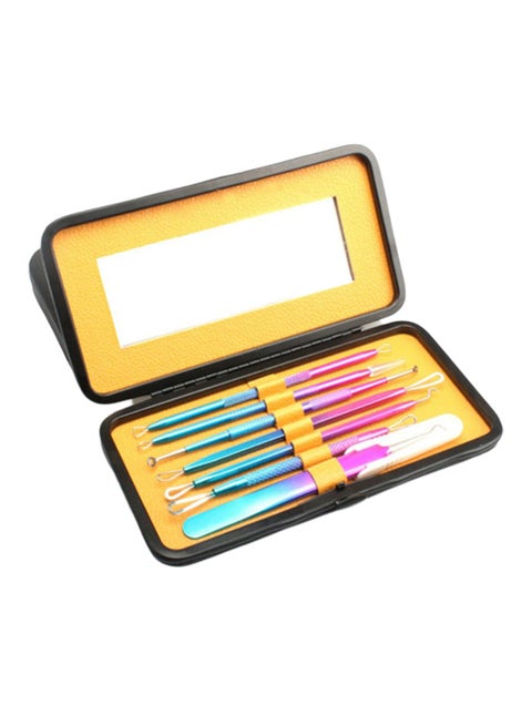 Blackhead And Pimple Remover Tool Set Multicolour