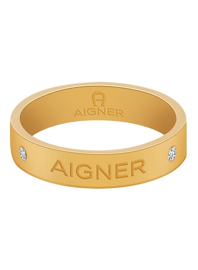 اغنر خاتم أنيق مطلي بالنحاس الأصفر