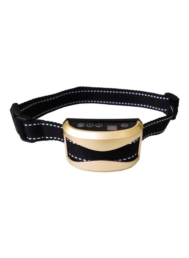 Anti-Bark Pet Collar Black/Gold - Image 1