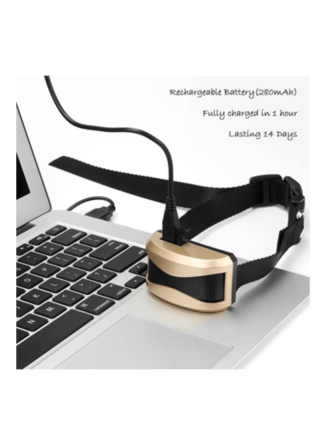 Anti-Bark Pet Collar Black/Gold - Image 4