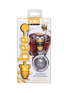 joie Tea Infuser With Honey Dipper Yellow 15.2x5.1x5.1cm  - Image 2