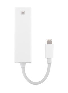 Generic Lightning To RJ45 Ethernet Cable Adapter Converter White  - Image 1