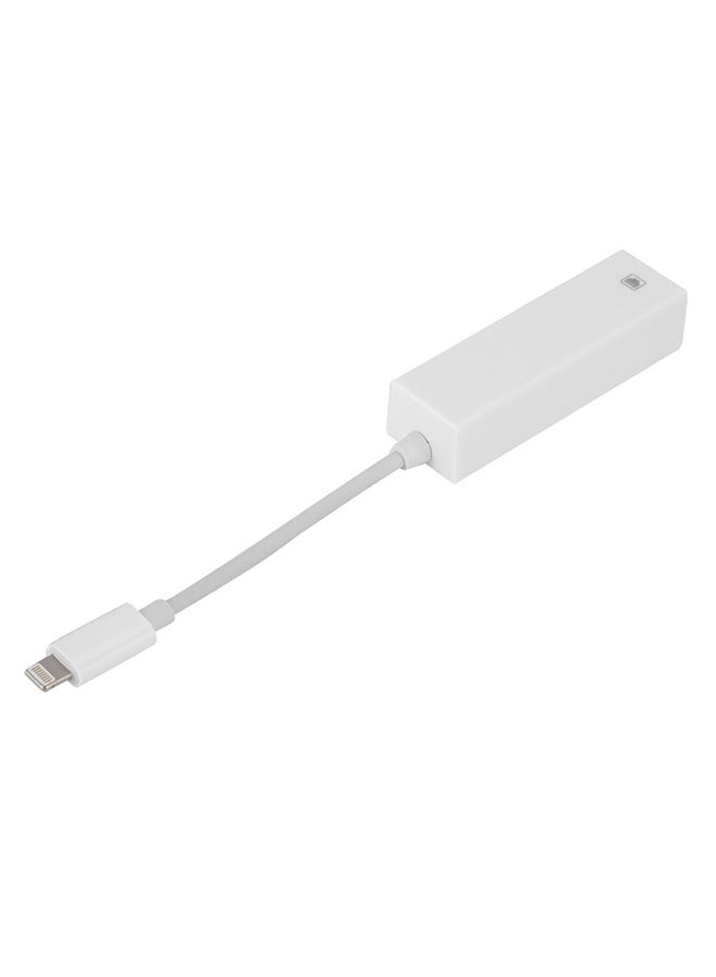 Generic - Lightning To RJ45 Ethernet Cable Adapter Converter White - Image 1