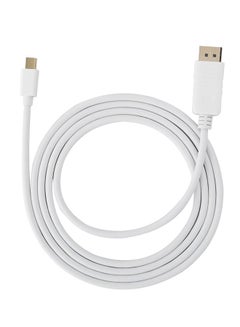 Mini DP To Display Port Cable White