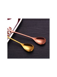 TD HOME 6-Piece Stainless Steel Coffee Spoon Set Gold 4.72inch  - Image 3