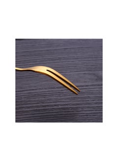 TD HOME 6-Piece Stainless Steel Fork Set Gold 4.92inch  - Image 3