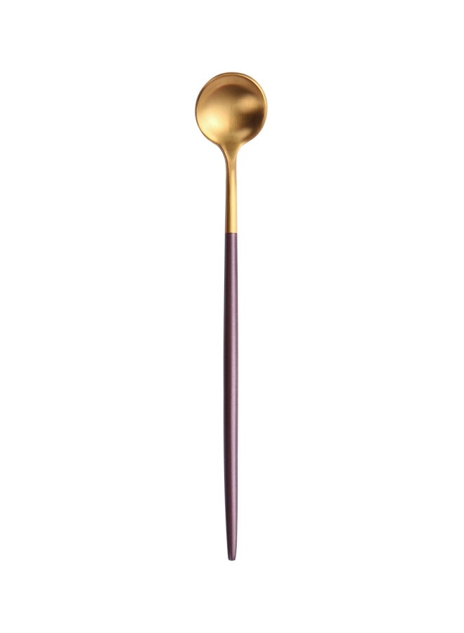 TD HOME 6-Piece Iced Tea Spoon Set Brown/Gold 20centimeter - Image 2