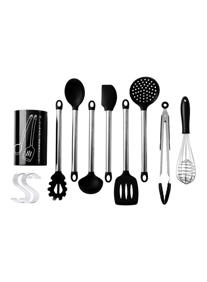 TD HOME 8-Piece Cooking Utensil Set Black - Image 1